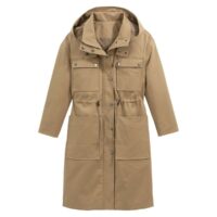 Parka à capuche mi-longue Beige LA REDOUTE COLLECTIONS