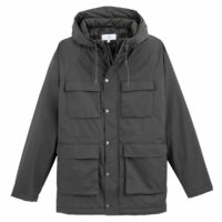 Parka à capuche mi-longue traitée Téflon® Gris Anthracite LA REDOUTE COLLECTIONS