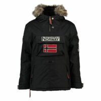 Parka enfilable à capuche Barman Noir - Vert Kaki - Bleu Marine - Gris Foncé geographical norway