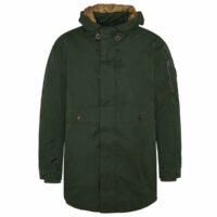 Parka imperméable à capuche Cullen Vert Kaki Pepe Jeans