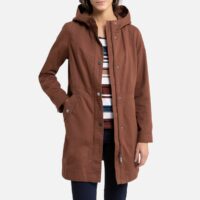 Parka légère zippée Marron;Jaune Ocre Anne weyburn