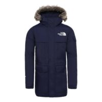 Parka mi-long à capuche Bleu - Noir - Montague Blue The North Face