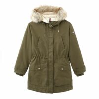 Parka mi-longue à capuche Kaki Tommy Jeans