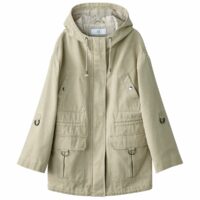 Parka mi-longue à capuche fermeture zippée Noir LA REDOUTE COLLECTIONS