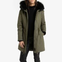 Parka mi-longue à capuche