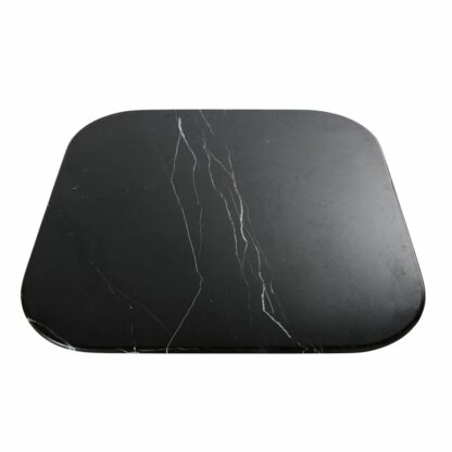 Plateau de table en pierre effet marbre noir 4 personnes L90 Blackly Maisons du Monde