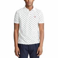 Polo droit imprimé Ancres Blanc Polo Ralph Lauren