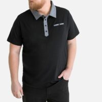 Polo grande taille manches courtes Marine - Noir LA REDOUTE COLLECTIONS PLUS