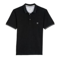 Polo manche courte piqué Noir Oxbow