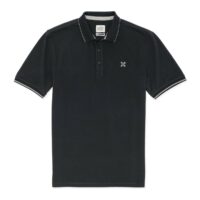 Polo piqué Noir Oxbow