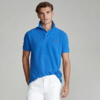 Polo slim en maille piquée Rouge Grenadine - Bleu - Bleu Moyen - Orange - Vert Polo Ralph Lauren