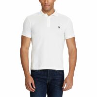 Polo slim en maille piquée stretch Noir - Bleu Marine Polo Ralph Lauren