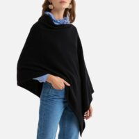 Poncho asymétrique Noir Benetton