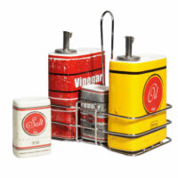 Porte-condiments rouge et jaune Maisons du Monde