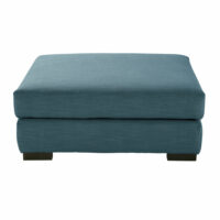 Pouf de canapé bleu pétrole Terence Maisons du Monde