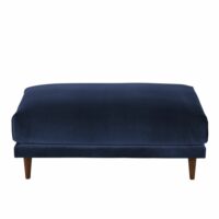 Pouf de canapé en velours bleu nuit Raoul Maisons du Monde