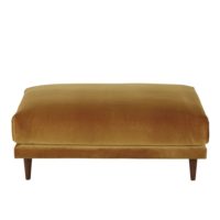 Pouf de canapé en velours ocre Raoul Maisons du Monde