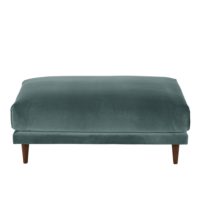 Pouf de canapé en velours vert cèdre Raoul Maisons du Monde