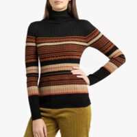 Pull chaussette à col montant en maille irisée Multicolore LIU JO