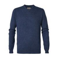 Pull col V Gris - Noir - Bleu PETROL INDUSTRIES