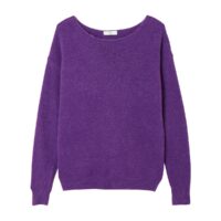 Pull col bateau en fine maille Violet;Vert;Noir LA REDOUTE COLLECTIONS