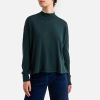 Pull col montant en fine maille MASSA Vert SESSUN