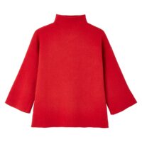 Pull col montant en fine maille Rouge;Noir LA REDOUTE COLLECTIONS