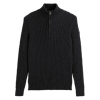 Pull col montant zippé Pl Eco-Rage 2 Bleu Marine - Noir - Anthracite Schott