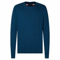 Pull col rond Luxury Touch Bleu Marine Tommy Hilfiger