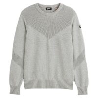 Pull col rond PL Dereck 1 Bleu Marine - Gris Chiné Schott