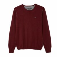 Pull col rond en coton Great Bordeaux - Khaki - Bleu - Vert Army - Bleu Marine - Gris - Bleu Navy - Noir Black - Porto - Black - Gris Chiné KAPORAL