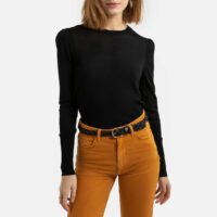 Pull col rond en fine maille