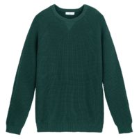 Pull col rond en grosse maille Bleu Roi - Vert Sapin LA REDOUTE COLLECTIONS