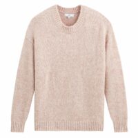 Pull col rond en grosse maille moulinée Rose LA REDOUTE COLLECTIONS