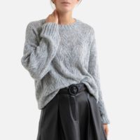 Pull col rond en maille