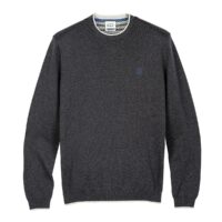 Pull col rond essentiel Noir Chiné - Bleu Marine Chiné Oxbow