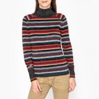 Pull col roulé en fine maille MARCO Multicolore BERENICE