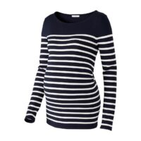 Pull de grossesse col bateau