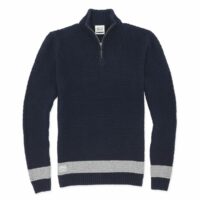 Pull demi-zip Bleu Marine Oxbow