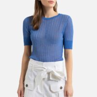 Pull maille pointelle