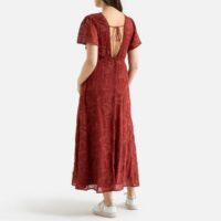 Robe à manches courtes COCO Imprimé Marron Suncoo