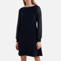 Robe à manches longues Bleu Marine Lauren Ralph Lauren