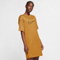 Robe bi-matière manches courrtes Jaune Nike