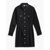 Robe chemise en jean Noir Levi's