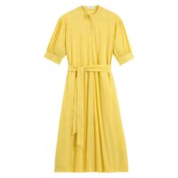 Robe chemise longue manches aux coudes rayée Rayé Jaune LA REDOUTE COLLECTIONS