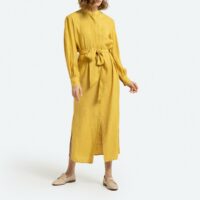 Robe chemise longue manches longues Jaune LA REDOUTE COLLECTIONS