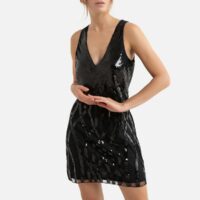 Robe courte à sequins