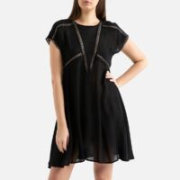 Robe courte sans manches CARMINA Noir Suncoo