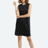 Robe courte sans manches imprimée Imprimé Noir LA REDOUTE COLLECTIONS