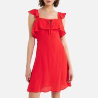 Robe courtes sans manches Rouge LA REDOUTE COLLECTIONS